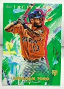 Abraham Toro 2020 Topps Inception GREEN Parallel RC #7 SP - HOUSTON ASTROS