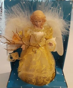 New Vintage Angel Tree Toper LED Fiber Optic Christmas or Table Top. - Picture 1 of 5