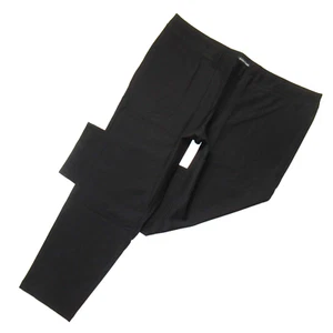 NWT Eileen Fisher Slim Ankle w/ Yoke in Black Washable Stretch Crepe Pants L - Picture 1 of 5