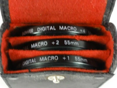 Bower 55MM Digital Macro Filter Set (+1 +2 +4) Close up set W/ Case - Image 1 of 4