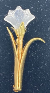 Vintage Swarovski Swan Crystal Memories Lily/Tulip Flower Pin Brooch No Box - Picture 1 of 22