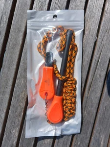 Feuerstahl Feuerstab Feuerstein Feuerstarter Stahl Zunder Paracord Magnesium EDC - Bild 1 von 2
