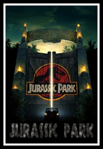 Jurassic Park Alt2 Movie Poster Print & Unframed Canvas Prints - Picture 1 of 6