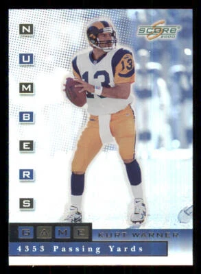 2000 Score Numbers Game Silver #NG1 Kurt Warner/4353 /4353 - Image 1 of 2