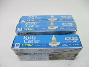 LOT OF 3 ALFAPET Kitty Cat Sifting Cat Pan Liners 10 Count Per Box EXTRA GIANT - Picture 1 of 4