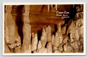 RPPC Ozark Cave Room No. 1 Lake of Ozarks State Park Missouri VTG Photo Postcard - Picture 1 of 2