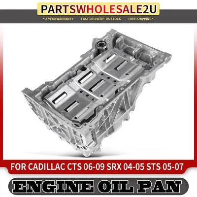 Cacerola de aceite del motor con tapón de drenaje para Cadillac CTS 2006-2009 STS 2005-2007 2,8 L 3,6 L Foto 1 de 4