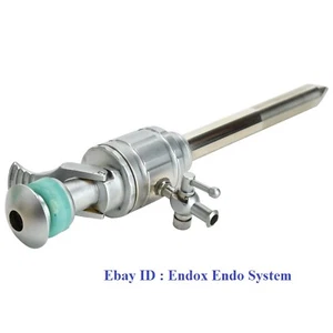 Laparoscopic 10mm Trocar Cannula Pyramidal Tip Thumb Metal Valve  1Pc - Picture 1 of 4