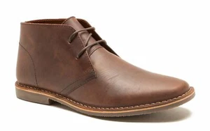 Botas informales Red Tape Gobi de cuero marrón con cordones desierto para hombre - Imagen 1 de 3