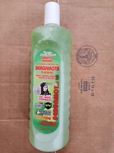 SHAMPOO HERBAL WITH OIL BERGAMOT AND KERATIN 37 FL OZ ORIGINAL MADE MEXICO - Picture 1 of 3