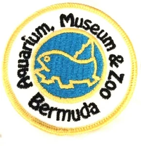 Bermuda Aquarium Museum & Zoo rund bestickt Souvenir Patch - Bild 1 von 3