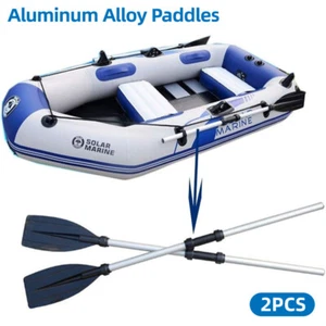 2PCS Aluminum Detachable Afloat Kayak Paddle Oars Boat Rafting Canoe Paddle AU - Picture 1 of 12