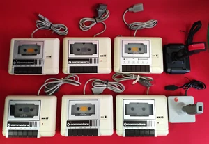 COMMODORE LOTTO REGISTRATORI CASSETTE DATASSETTE C2N C 128 64 VIC 20 NO PLUS 4 - - Afbeelding 1 van 22