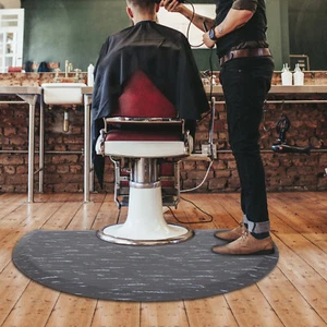 Alfombra de salón semicircular peluquería tienda silla estera esteras de belleza para peluquería - Imagen 1 de 14