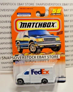 2000 MATCHBOX FEDEX DELIVERY FORD BOX TRUCK, SPEEDY DELIVERY, MBX #59, VHTF - Picture 1 of 14