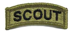 US ARMY SCOUT Tab patch Ocp Acu Multicam Scorpion Tan499 Uniform Bagby Green