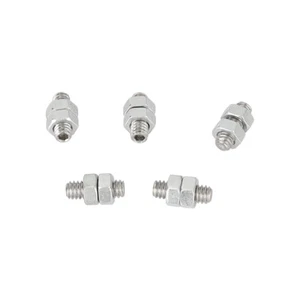 CAMVATE 5Pcs 0.75" Length Threaded Screw 1/4"-20 with Double Hex Lock Stainless - Picture 1 of 4