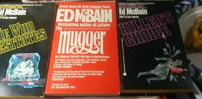 Lot-3 Ed McBain Pbk Novels-Killer's Choice/Mugger/He Who Hesitates — 第 1/4 张图片