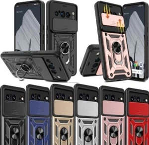 Pour Google Pixel 8 Pro Étui,Slim Bague Support Antichoc Phone Caméra Lentille - Photo 1 sur 16