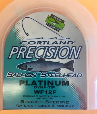 Cortland Precision Salmon-Steelhead Platinum Dyna Tip WF12F Fly Line Foto 1 de 3
