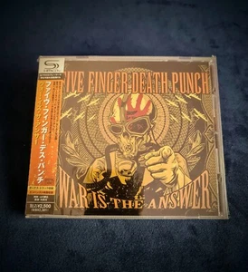 FIVE FINGER DEATH PUNCH-War Is The Answer JAPAN W/Obi SMH-CD Bonus tracks METAL - Picture 1 of 9