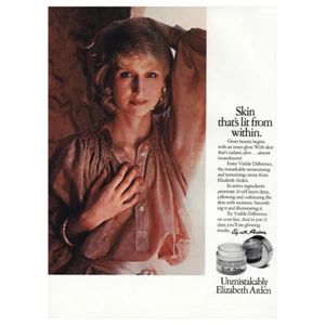1977 Elizabeth Arden: Skin Lit From Within Vintage Print Ad - Bild 1 von 1