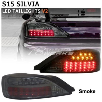 JDM LED 尾灯顺序闪光灯适用于日产 99-02 Silvia 200SX S15 — 第 1/4 张图片