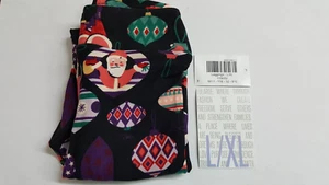 LU LA ROE GIRLS L/XL CHRISTMAS ORNAMENT/SANTA LEGGINGS BRAND NEW - Picture 1 of 6