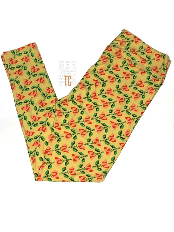 New LuLaRoe Leggings Tall and Curvy TC Yellow Pink Green Unicorn NWT B0136 - Image 1 of 1