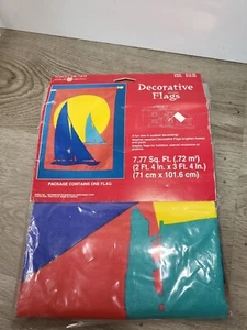 American Greetings Forget Me Not Sailboat Flag Nip 2'4"x3'4" - Picture 1 of 4