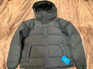 NWT Columbia Snowqualmie Hooded Quilted Puffer Jacket Aqua Blue- Size L - Picture 1 of 13