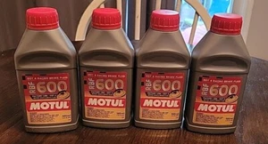 Lot Of 4 Motul RBF 600 DOT4 Fully Synthetic Racing Brake Fluid 500mL  - Picture 1 of 3