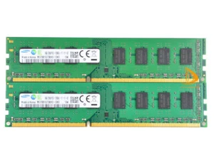 16GB 2X8GB DDR3 RAM PC3-12800U 1600 MHz Pamięć RAM DIMM RAM Gęstość Samsung - Zdjęcie 1 z 8