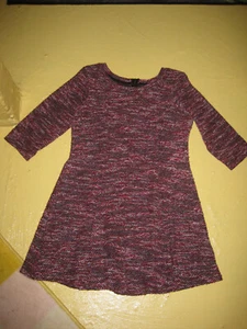 Pulloverkleid, Strickkleid, M, 38, Gina, schwarz, rot, Tunika, Kleid, Boucle - Bild 1 von 6