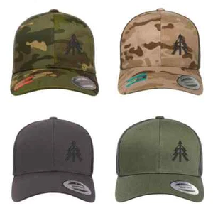 RECCE Tree logo embroidered Flexfit Multicam Cap / Trucker Snapback Recon - Picture 1 of 16