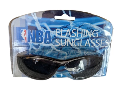 New LA Lakers NBA Sunglasses UV 400 Protection No Flashing Lights NEW IN PKG Cover