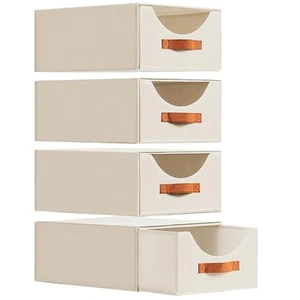 Closet Organizers and Storage - Large Storage Bins with Drawer, Fabric Clothe... - Picture 1 of 8
