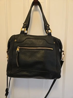 Bolso de mano para mujer The Sak de cuero negro (correa bandolera no original) Foto 1 de 4