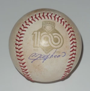 MAX LEON SIGNED AUTO'D 100 ANOS LMB LIGA MEXICANA DE BEISBOL BASEBALL DIABLOS - Picture 1 of 6