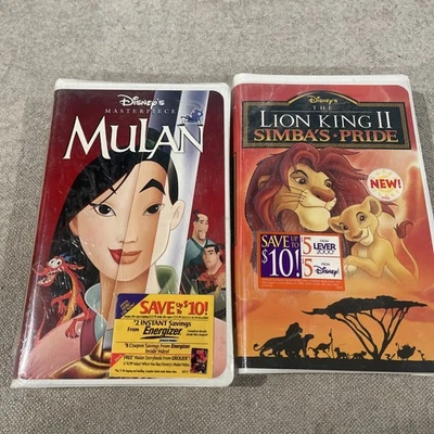 Disney Mulan VHS Disney Lion King 2 Simbas Pride VHS  Brand New Both  - Image 1 of 4