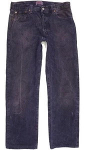 Levi's 501 Men Purple Straight Regular Jeans W34 L29 (91943) - Picture 1 of 10
