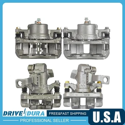 Front & Rear Brake Caliper w/ Bracket for 1990 1991 1992 1993 Acura Integra 1.8L - Image 1 of 4