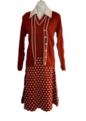 Vintage 60s Judy Wayne  Dress. Size S.  Classy!  2 Piece Well Kept - Image 1 of 4