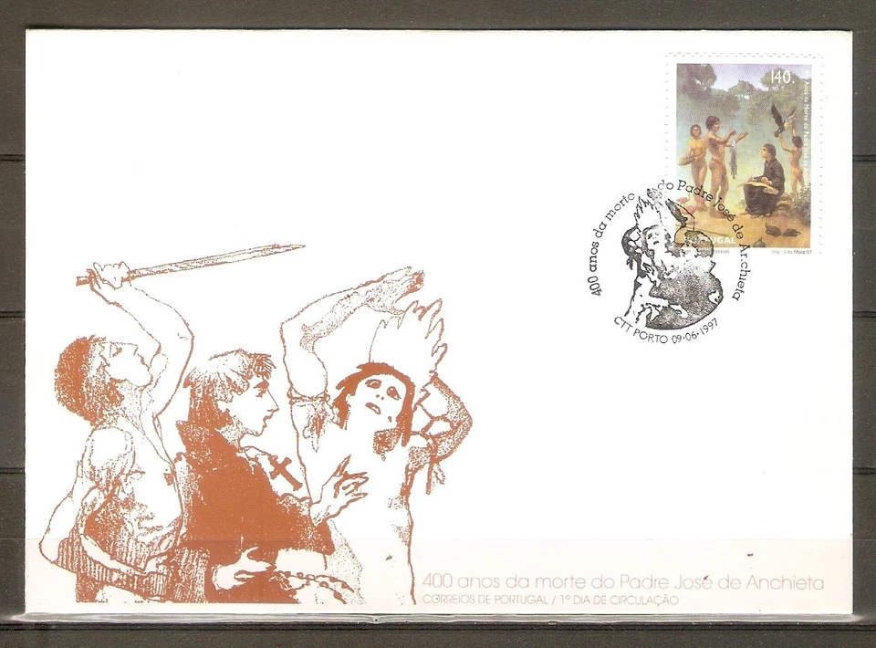 Portugal FDC (1997) 400th Year of Death of Father José Anchieta - Image 1 of 1