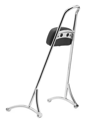 Burly Brand Sissy Bar - Long - Chrome Motorcycle Street Bike B13-1501C - Image 1 of 4