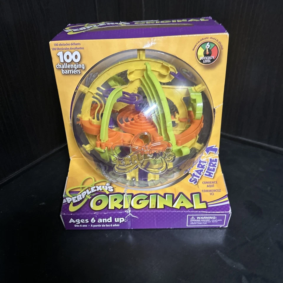 Perplexus Original Maze Craze Ball Brain Teaser New Old Stock CIB Damaged Box - Image 1 of 4