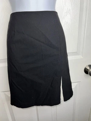 Mini falda vintage Oleg Cassini deporte nocturno para mujer 8 rayón negro línea A M Foto 1 de 4