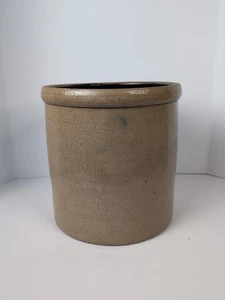 Vasija de gres esmaltada con sal de picadura de abeja vintage de 2 galones sin grietas - Imagen 1 de 10