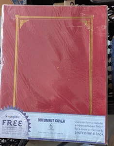 Lot 5 Geographics 47399 12.5 in. x 9.75 in. Certificate Cover Burgundy Pk of 6 - Picture 1 of 2