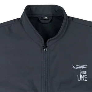 NEW Rothco Nine Line Embroidered Tactical Vest Men's Size 2XL Black Full Zip - Picture 1 of 8